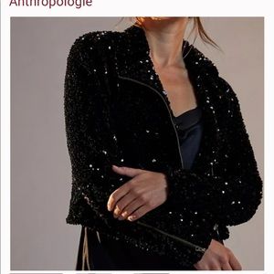 Sequined Moto jacket